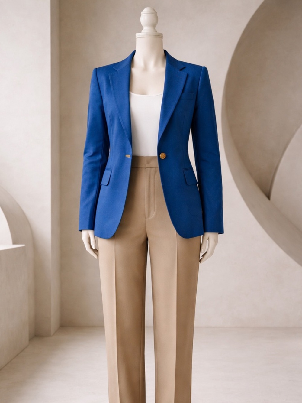 Lauren Ralph Lauren vintage Classic Blue Linen Women's Blazer